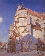 Alfred Sisley The Church at Moret china oil painting artist